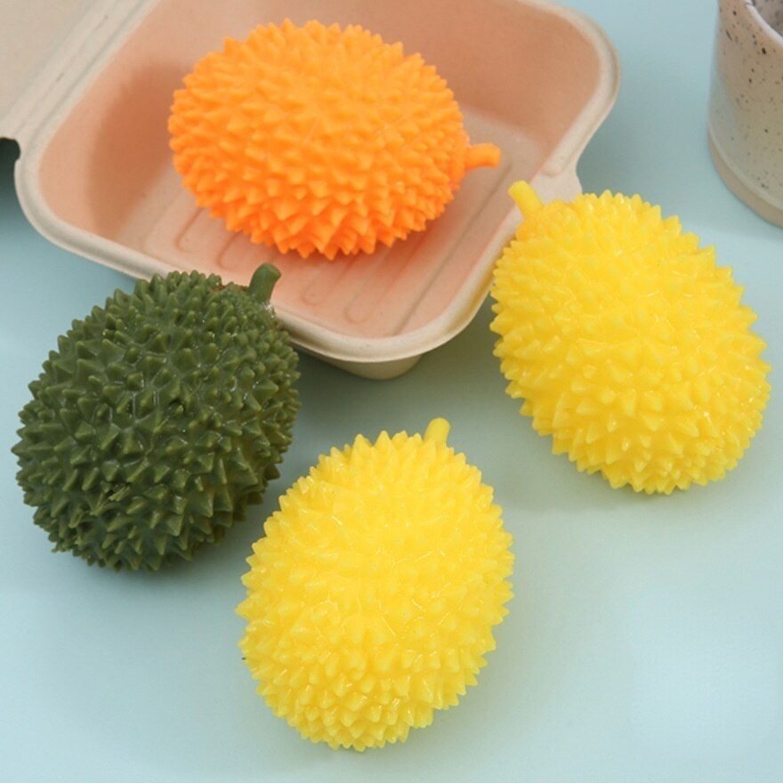 TERLARIS - DURIAN Squish Durian Toy Stress Relieve ANTI STRESS Remas - MAINAN SQUISHY - MAINAN SQUISHY MURAH