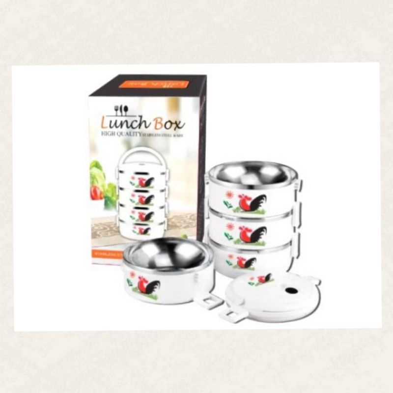 RANTANG SUSUN 4 AYAM JAGO RANTANG STAINLESS KOMBINASI