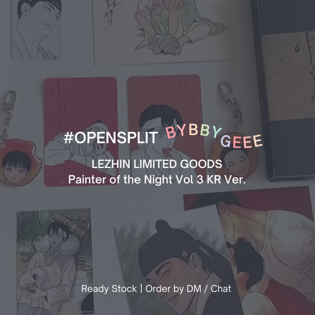[ READY STOCK ] Painter of the Night / POTN / 야화첩 by Byeonduck BL Manhwa Merch