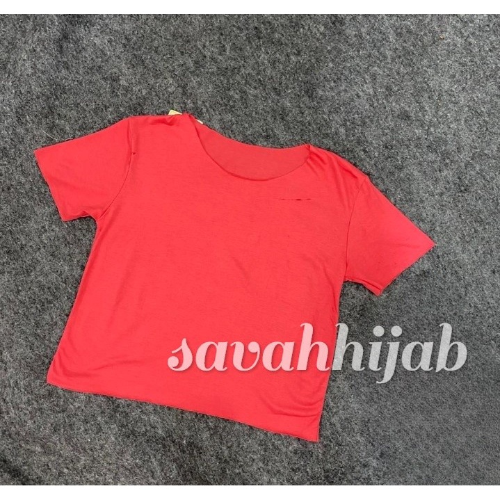 KAOS POLOS 6839/KAOS UNFINISHED/T SHIRT WANITA