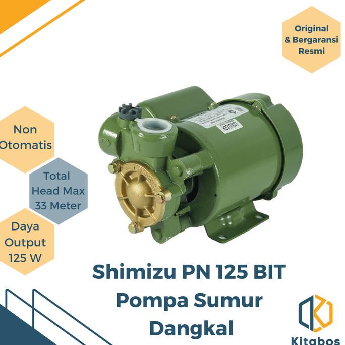 Shimizu Pn 125 Bit Pompa Air Sumur Dangkal Non Otomatis 125 Watt Sumimasenonlineshop