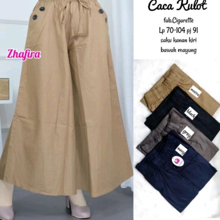 TERBAIK Kulot Panjang Payung Bahan Katun Cigarete Tebal