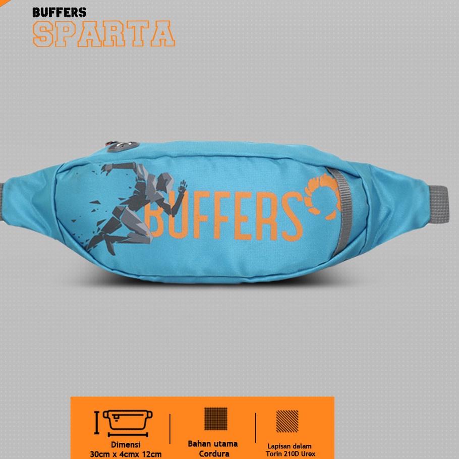Terlaris BUFFERS Sparta - Waistbag Premium Waist Bag Pria Tas Pria Tas Selempang Pria buruan