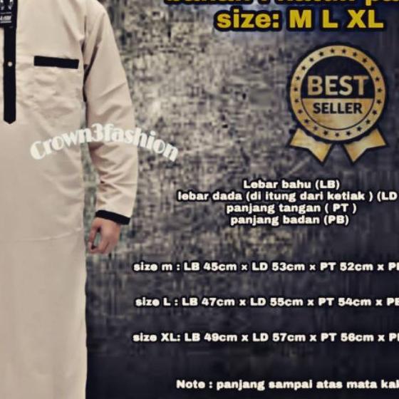✱ √ ~ JUBAH ARAB AL HUDAN √Jubah Gamis Pria / Jubah Saudi ☃