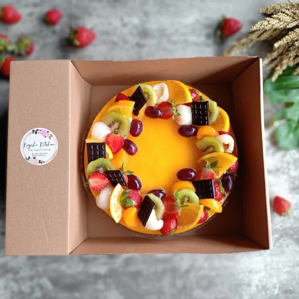 Dus Box Pudding Packaging Kotak kue Puding Sekat Window mika UK 22