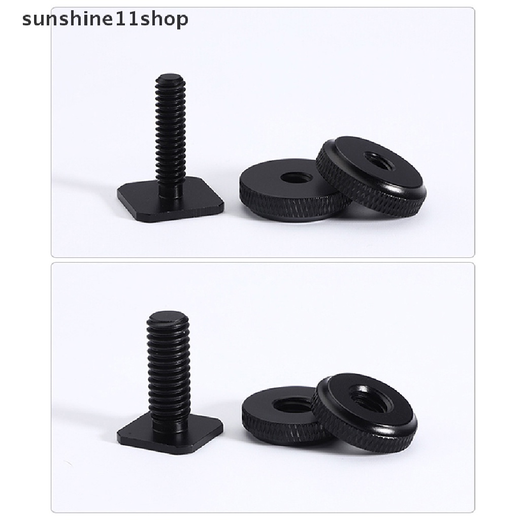Sho Profesional1Per4 &quot;3Per8&quot; Dual Nuts Tripod Mount Sekrup Hitam Ke Flash Hot Shoe Adapter Stand Untuk Kamera Studio Aksesori N