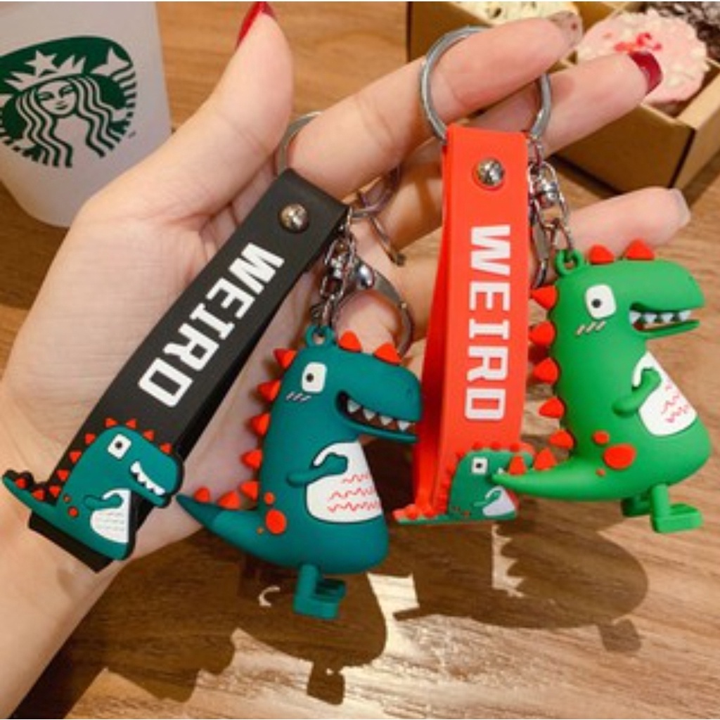 ⭐️𝐈𝐇𝐒 𝟗𝟗𝟕 𝐋𝐚𝐦𝐩𝐮𝐧𝐠⭐️Gantungan Kunci Karakter Dinosaurus Lucu Keychain Dinosaurus Weiro Import