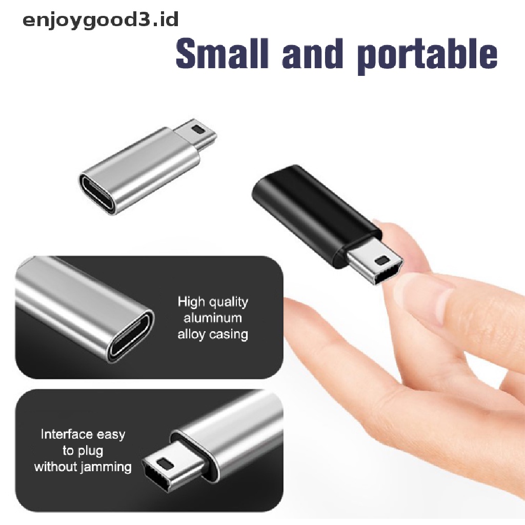 【 Rready Stock 】 Universal OTG Mini 5 Pin USB Adapter Data Transfer Connector for MP3 （ ID ）