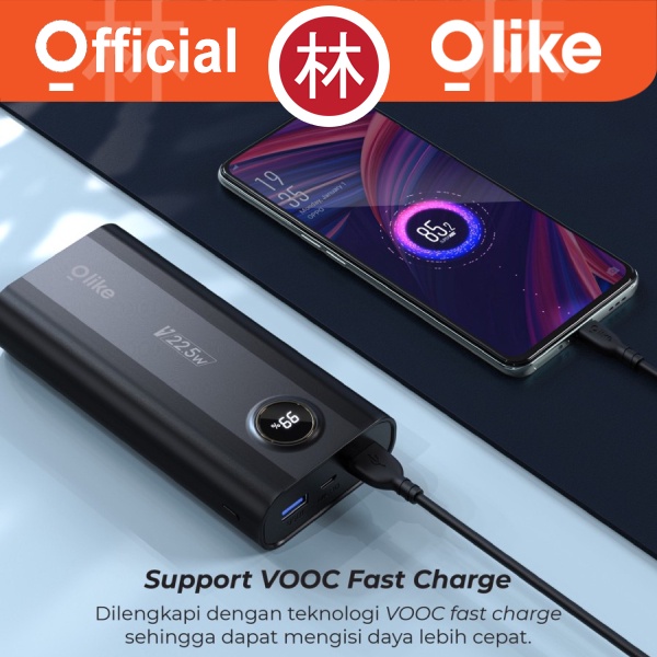 Olike P6 by OPPO Powerbank 20.000 mAh PD20W Fast Charging VOOC 22.5W