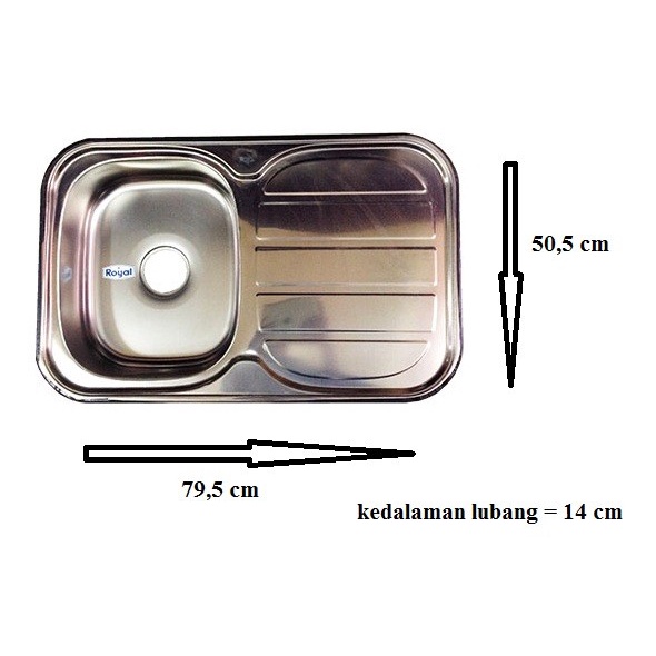 ><><><] Royal Bak Cuci Piring / Kitchen Sink tipe SB 88
