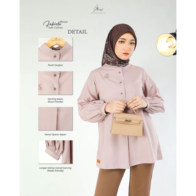 Fabiola blouse ✅arrafi premium ✅Tunik✅MIDI dress✅nadhera luxury ✅rayon