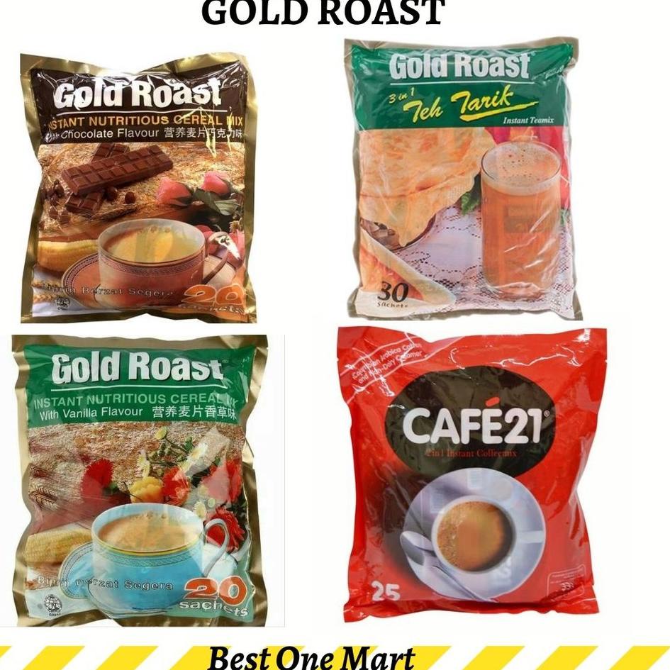 

☎ Gold Roast Cereal Chocolate Vanilla / Cafe 21 / Gold Roast Teh Tarik / Gold Roast Coffeemix ➽