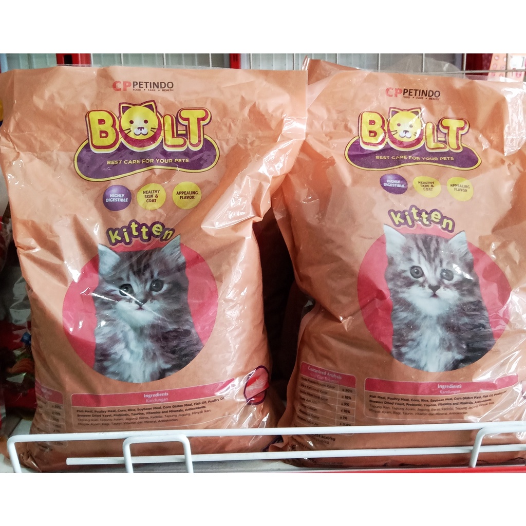 Makanan Kucing Kering Bolt 1 kg