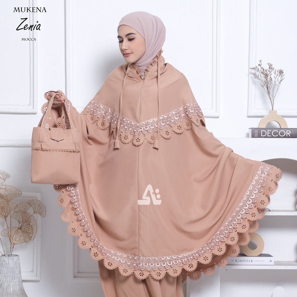 Mukena Dewasa Laser cut 2in1 ZENIA