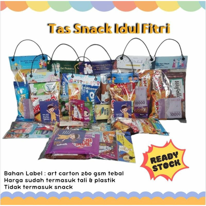

10 Pcs Plastik label Snack lebaran Idul Fitri