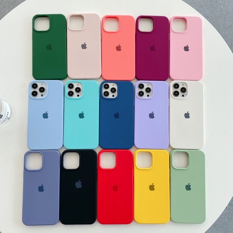 iPhone 11 12 Case Silicone Premium Full Cover Silikon Tebal Lembut Eart Tone Warna Netral