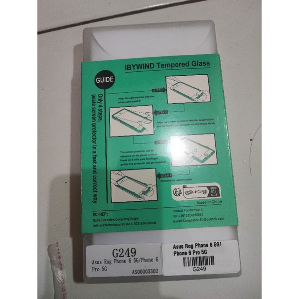 ibywind ROG 6 6 pro 5G original tempered glass temperedglass TG kaca