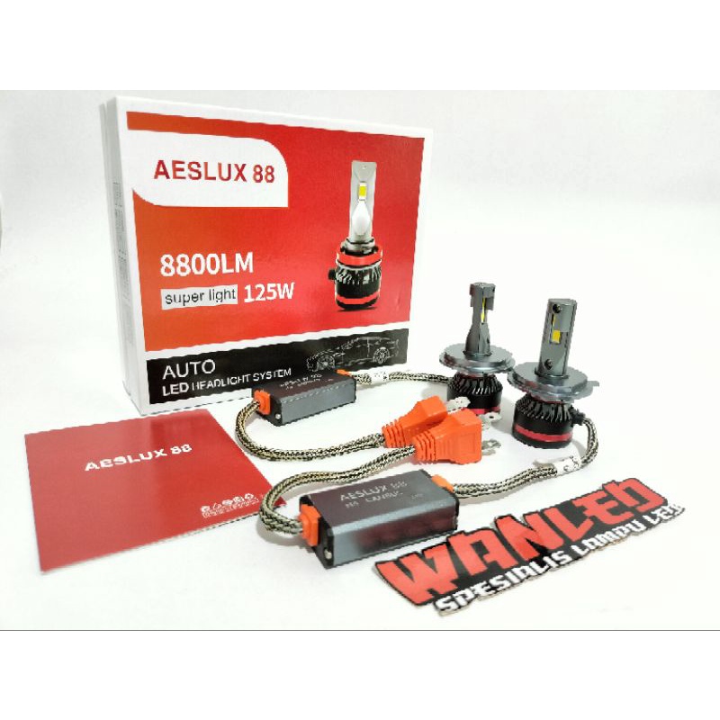 AESLUX 88 HEADLAMP AESLUX LED 8800 LM SUPER BRIGHT CANBUS H11 HB3 HB4 H1 H7 H4