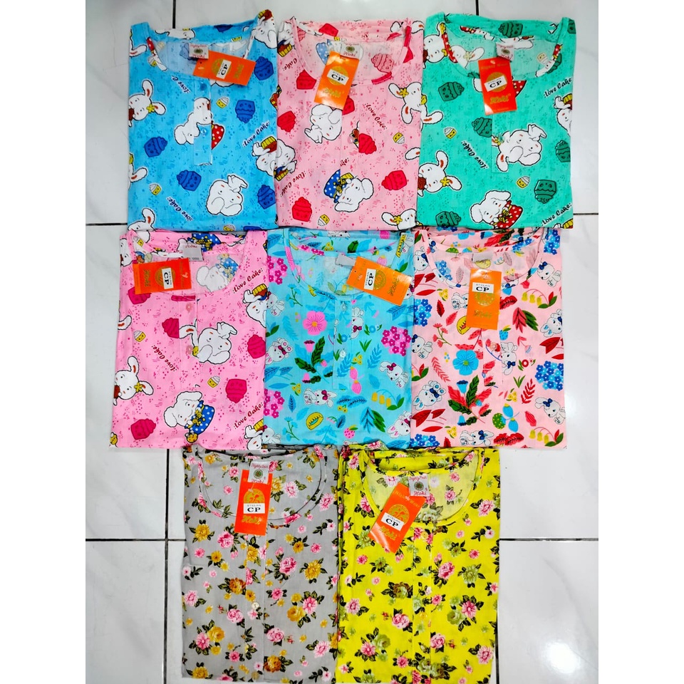 Setelan Piyama Baju Tidur Wanita Celana Panjang Hoki & Sheila CP Dewasa