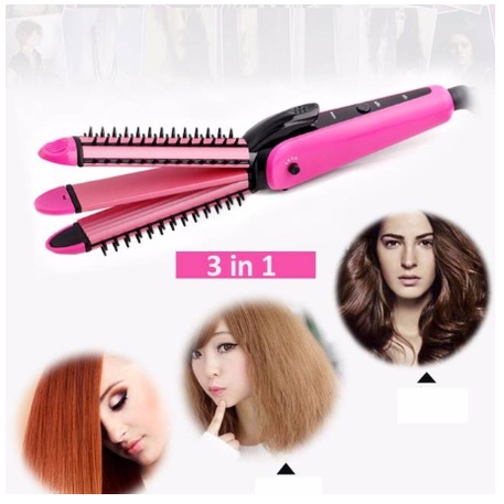 Catok nova mini 2in1 2 in 1 curly straight lurus keriting merk merek tipe nhc - 2009 rambut nhc-2009 GROSIR UNIK