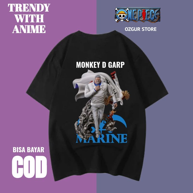 KAOS MONKEY D GARP ANIME ONE PIECE