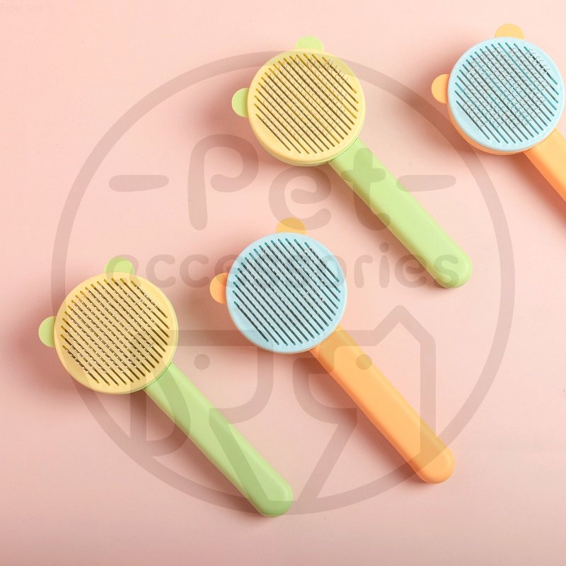 Sisir Kucing Otomatis Sisir Bulu Kucing Tombol Sikat Kucing Sisir Grooming Hair Care