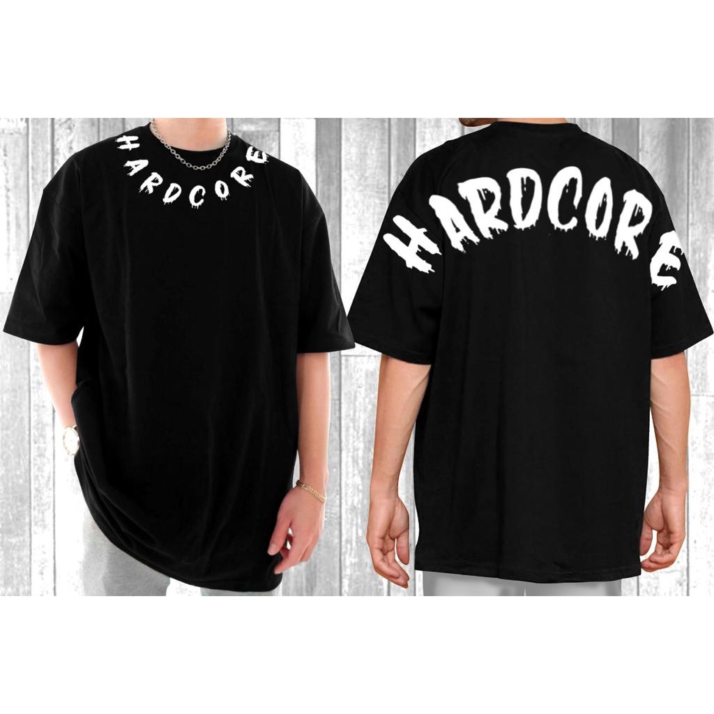 Kaos Polos OVERSIZED Baju Pria OVERSIZED Baju Polos Pria HARDCORE OS014 UPDS