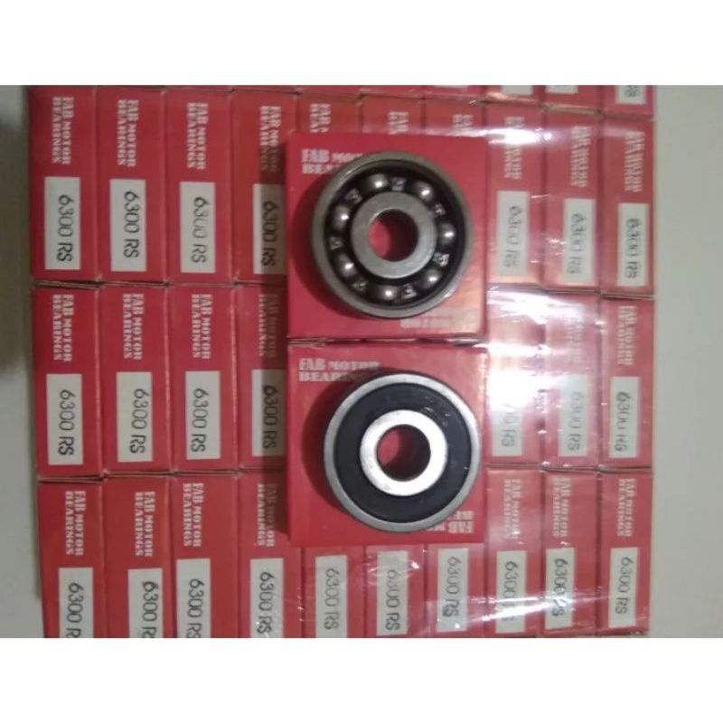 BEARING 6300 RS PAKET ISI 10 LAHAR RODA DEPAN 6300 KEMASAN KOTAK