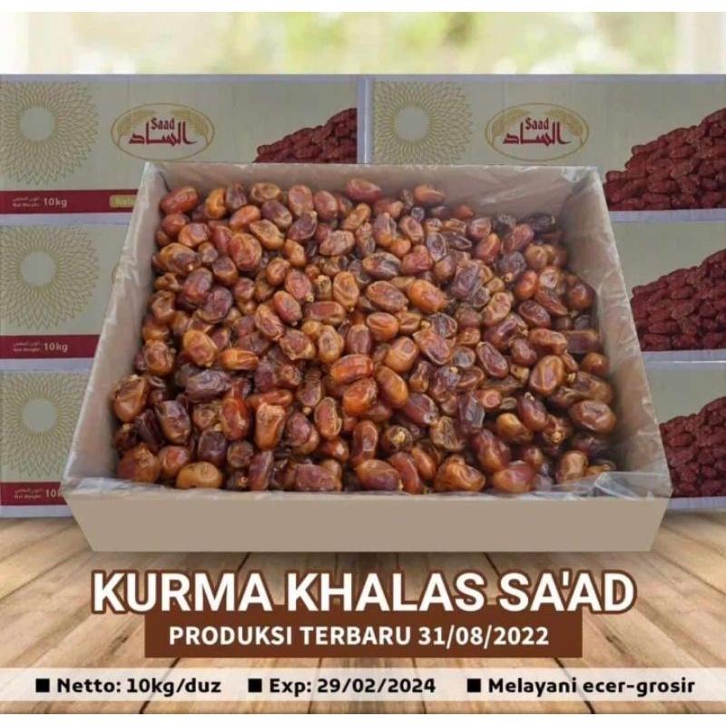 kurma khalas saad 10 kg |kurma Murah