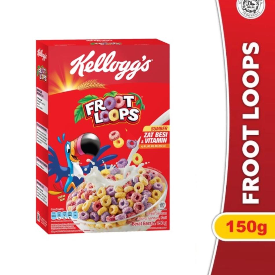 

Terlaris Today Kellogg's Breakfast Cereal Froot Loops 150g grosir