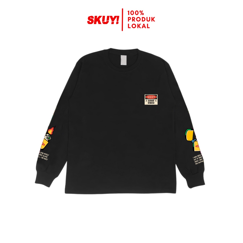 Skuy Kaos Dewasa Hitam Unisex | Skuy Good Vibes SKYLS2