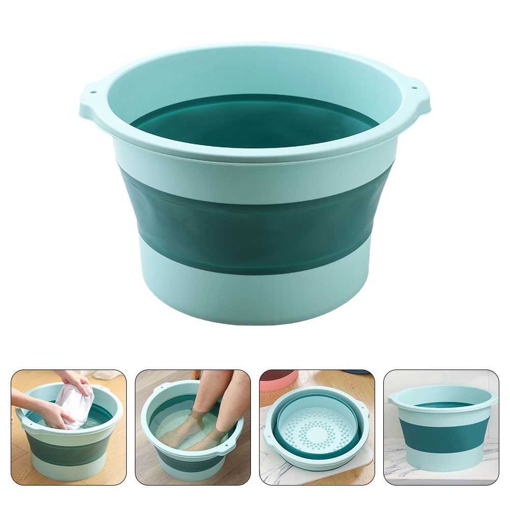 (BISA COD) FTIHSHP Peasy Baskom Ember Lipat Portabel Foldable Multifunction Water Bucket - F664