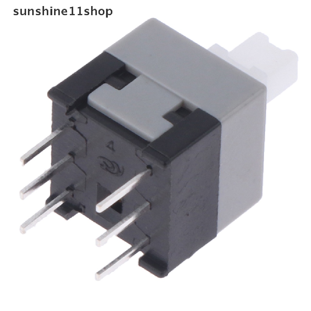 Sho 8.5 * 8.5MM Self-Locking Switch Square Head Double-Row 6kaki 3X3 Tombol Saklar N