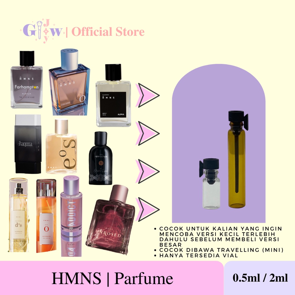 DECANT HMNS parfum wewangian kecantikan perawatan badan tubuh baju laki laki perempuan cewe cowo cewek cowok dewasa anak murah original bpom asli share in jar mini perfume parfume absolute