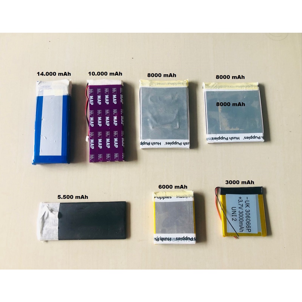 BATRE BATERAI POLYMER  3.7V  3000MAH 4000MAH 5500MAH 6500MAH 8000MAH 10000MAH 14000MAH PRODUK COPOTA