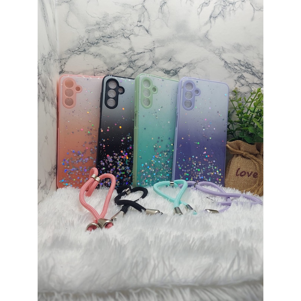 CASING GLITER + TALI ( SAMSUNG A14 ) CASE GLITER TERLARIS 2023 - ISTIQOMAH ACC