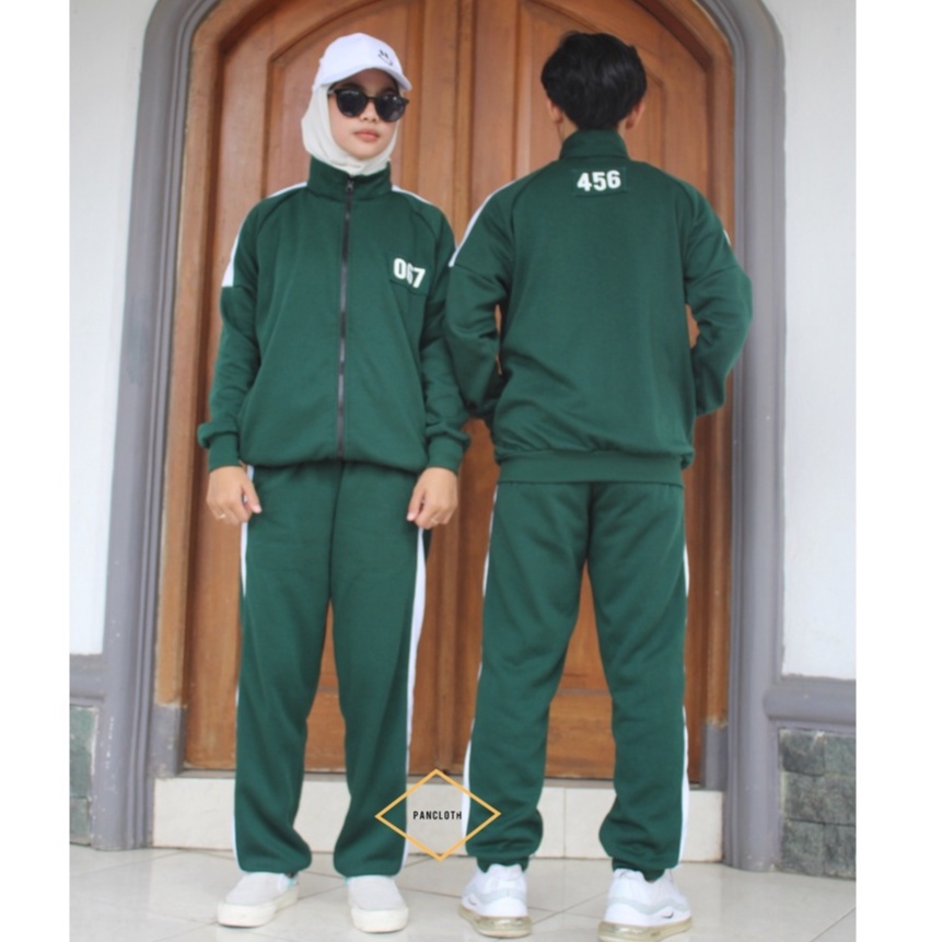 FG45RG JAKET SQUID GAME DEWASA / JAKET SQUID GAME DEWASA DAN ANAK / BAJU SQUID GAME /KOSTUM SQUID GA
