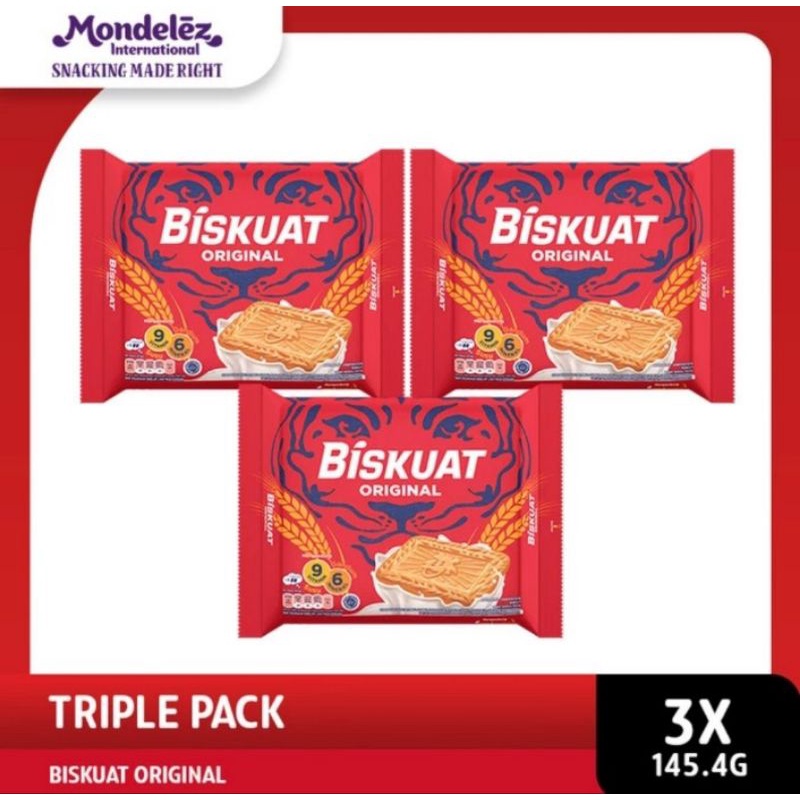 

Biskuit Cemilan Ringan Biskuat Original 121.6gr Paket 3Pc