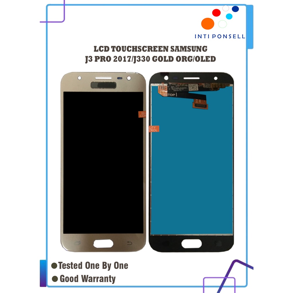 LCD TOUCHSCREEN SAMSUNG J3 PRO 2017-J330 - GOLD ORG-OLED - LCDTS SMS