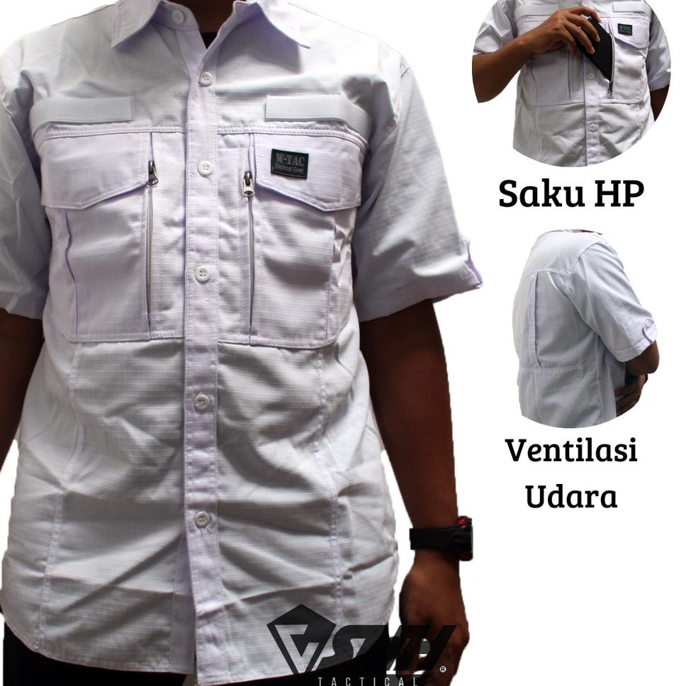 HARGA TERMURAH Kemeja Pendek Kasual PDL W-TAC Best Tactical Gear Bahan Nyaman Kuat dan Mudah Kering 