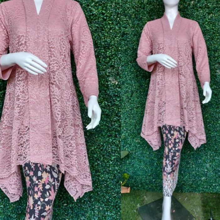 ☎ Setelan Kebaya Brokat / Kartini Brokat / Kebaya Modern /Kebaya Busui /Setelan Kebaya/ Ajc Kebaya ✩