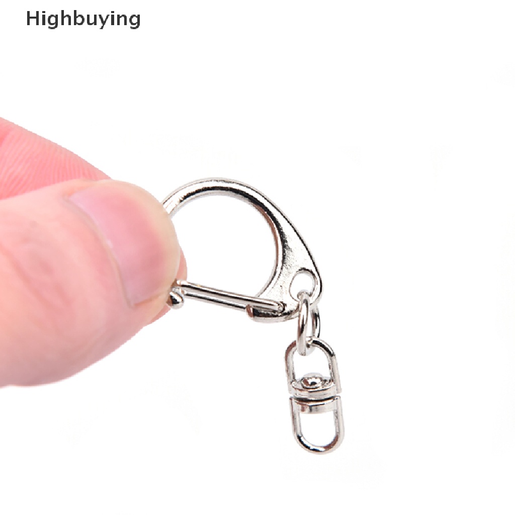 Hbid 10 Pcs DIY Dipoles Perak Keyring Keychain Split Ring Pendek Rantai Key Rings Glory