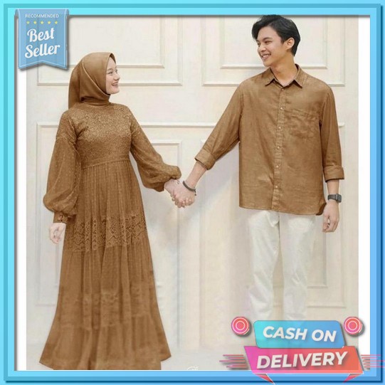 Rauna Family Couple / Baju Lebaran Terbaru 2023 / Baju Kembaran Keluarga / Sarimbit Marina Couple Ba