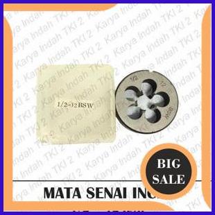 suku cadang Mata Senai 1-2 - 12 BSW Drat Luar Baut Mata Snei Snai Dies Head Inci 1F3BZ3