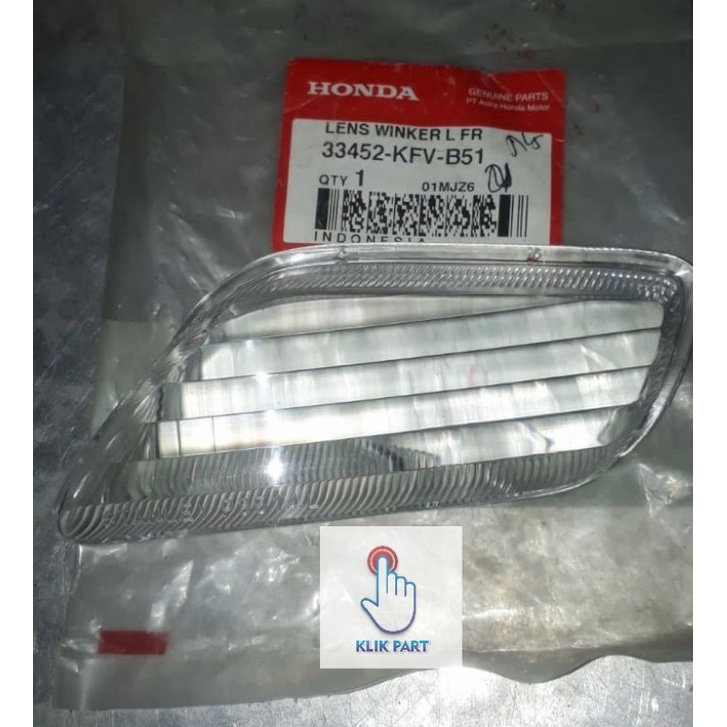 33452-KFV-B51 LENSA WINKER L FR lensa lampu sein depan kiri legenda 2