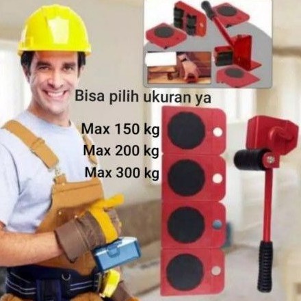 Mover roller moving tools furniture lifter sliders moving tools set alat pemindah barang berat