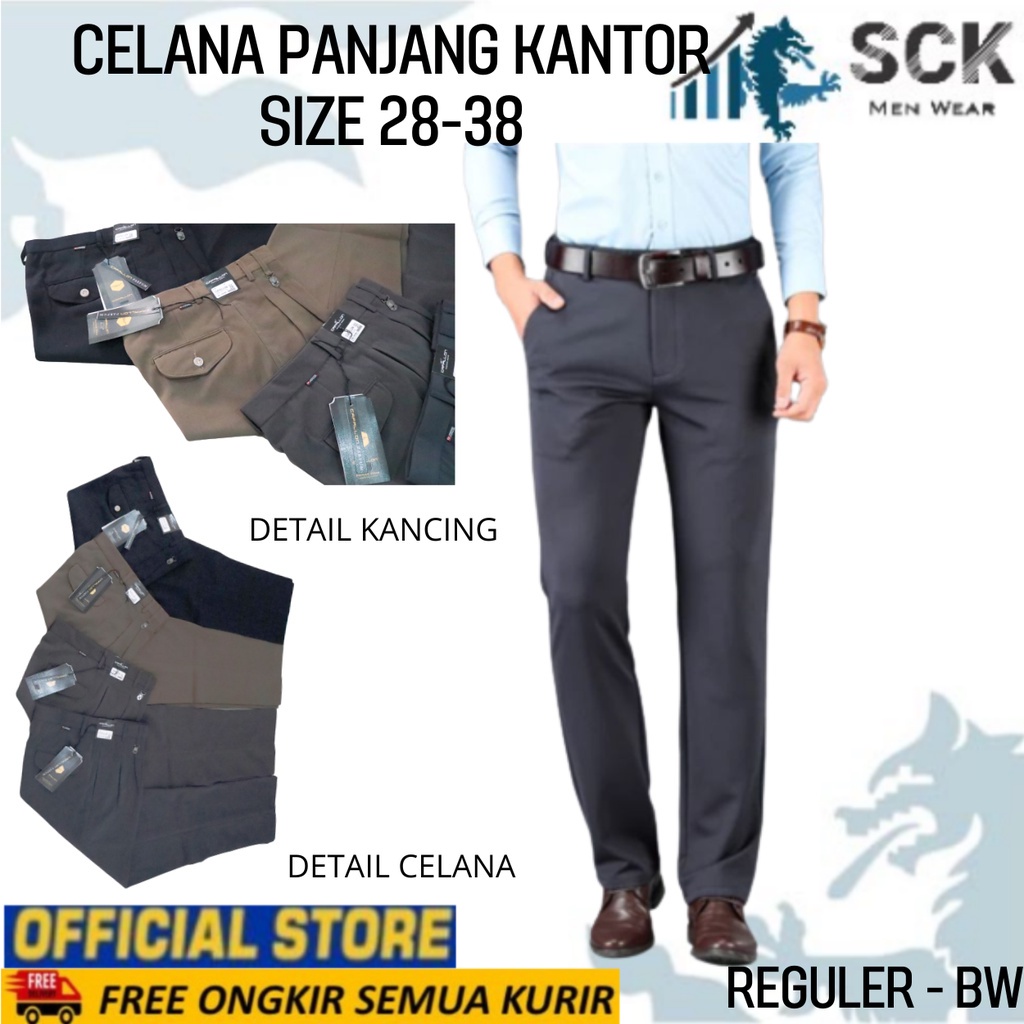 Celana Jeans Pria BRUSWILL Reguler Denim Model Standar 28-38  / Celana JEANS Pria Cowok Murah Denim - sckmenwear GROSIR