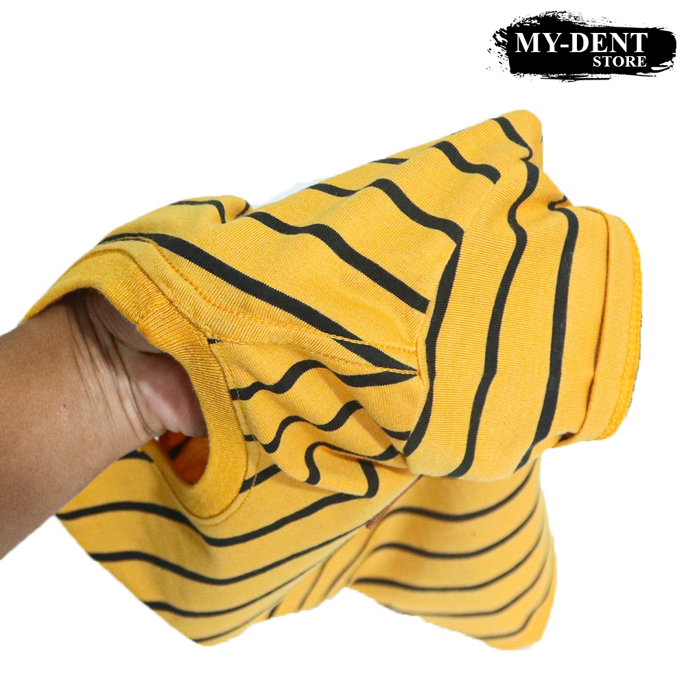 Mydent Kaos Anak Laki Laki Distro Motif Salur Stripe Umur 1-7 Tahun Colour