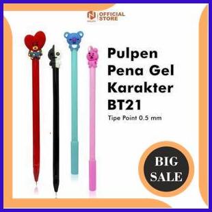 

suku cadang Bolpoin Karakter BT21 Satuan Pulpen Gel Karakter KPOP Lucu Unik Murah 1F3BZ3