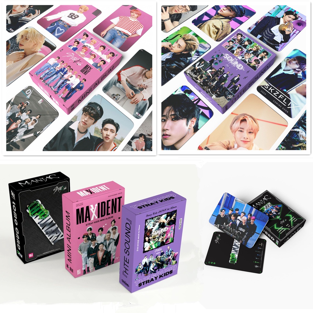 55pcs/box Album STRAY KIDS ODDINARY MAXIDENT THE SOUND Photocards MANIAC Kartu Lomo straykids Kpop Postcards